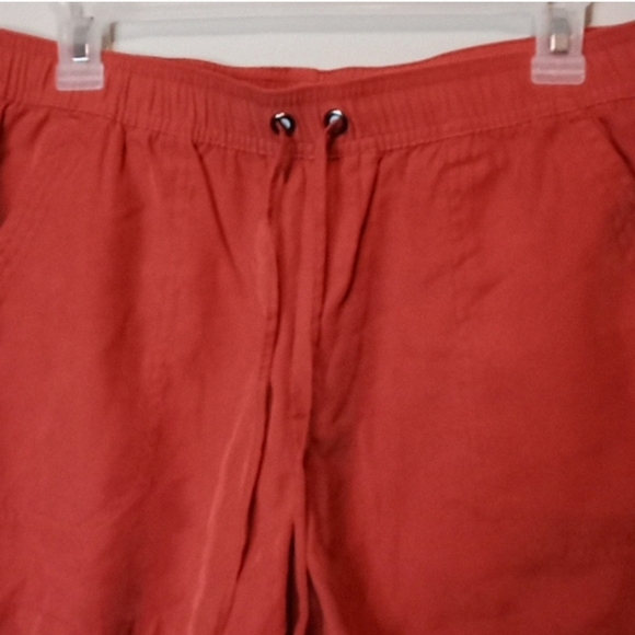 Nicole Miller Burnt Orange Rayon Short - M - Picture 2 of 6